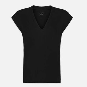 Frame Le Mid Rise V in Noir